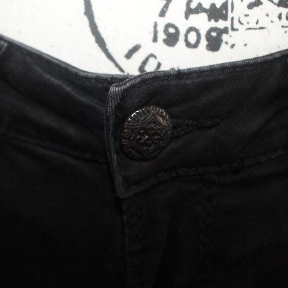 Silver Suki Mid Super Skinny Jeans Fluid Denim Black 30/31 - Picture 5 of 11